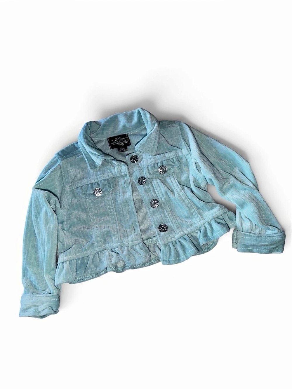 My Destiny Girls Denim-Style Ruffle Jacket Baby 24M